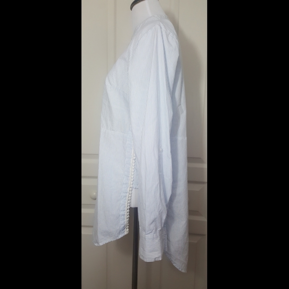 Crown & Ivy blue and white stripe tunic - Picture 3 of 8